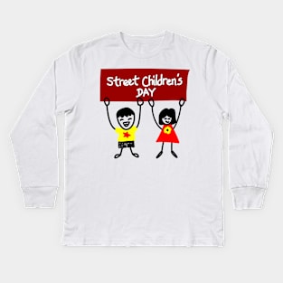 STREET CHILDREN'S DAY Kids Long Sleeve T-Shirt